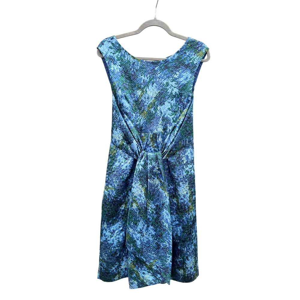 Peter Som Watercolor Brocade Silk Sheath Cocktail Dress US 6 IT 42
